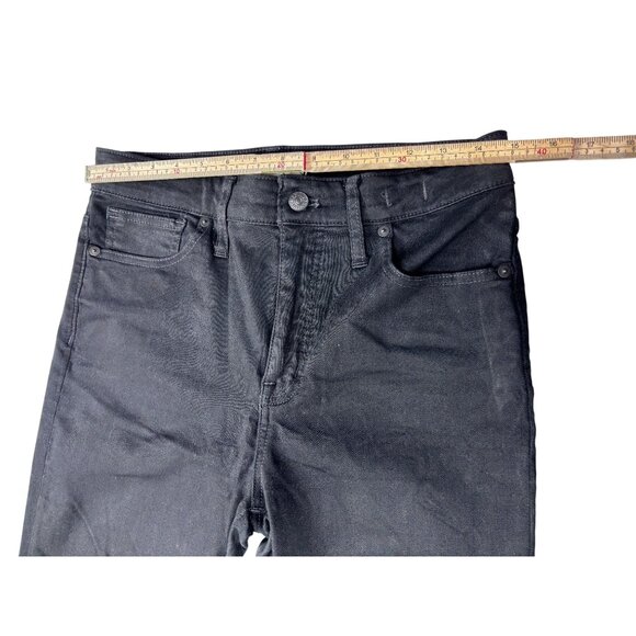 Madewell Curvy High-Rise Skinny Jeans Black Denim Size 29T - Picture 8 of 15